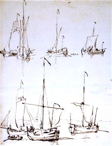 Hookers and luggers becalmed RMG PW6677