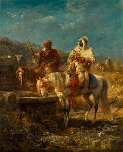 Horsemen at a Well