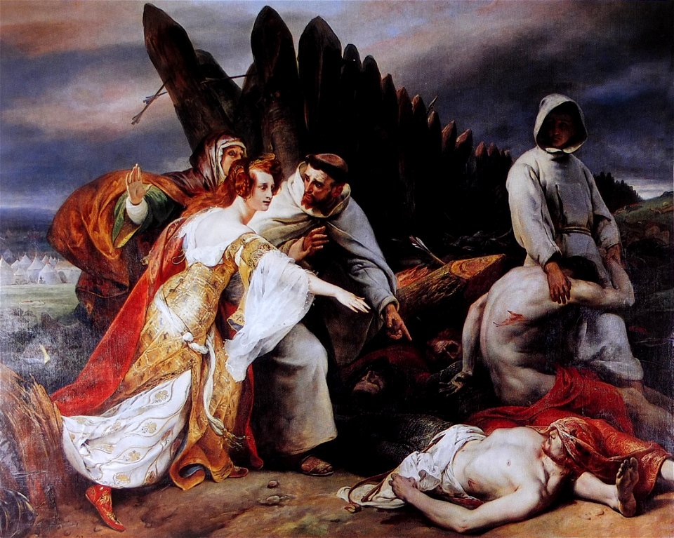 Horace Vernet Edith retrouvant le corps d'Harold 1827