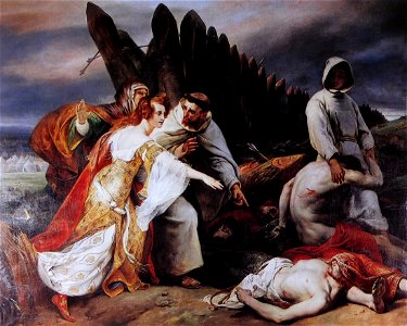 Horace Vernet Edith retrouvant le corps d'Harold 1827