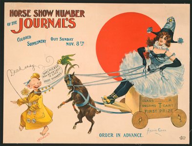 Horse show number of the Journal's colored supplement, out Sunday, Nov. 8th, order in advance - Archie Gunn ; R.F. Outcault. LCCN2014649607