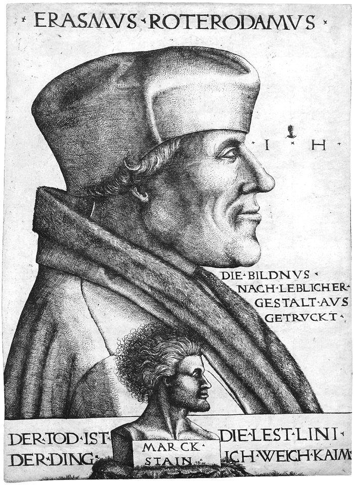 Hopfer Bildnis des Erasmus von Rotterdam