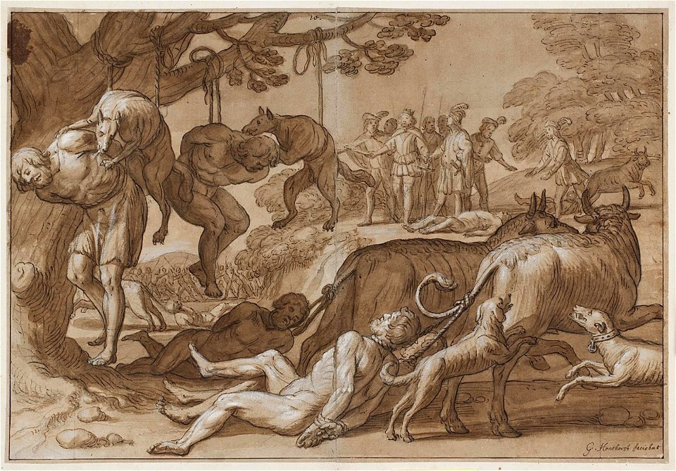 Honthorst - Kong Jarmerik afstraffer tilfangetagne vendere, KKSgb10329