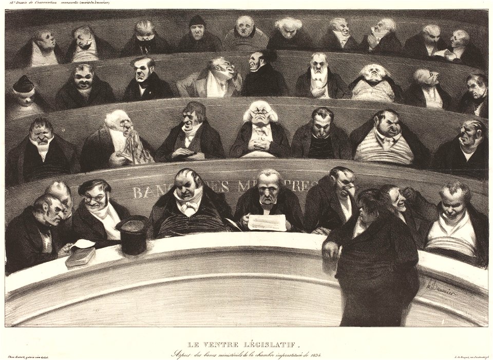 Honoré Daumier - Le Ventre Législatif (The Legislative Belly) - Google Art Project