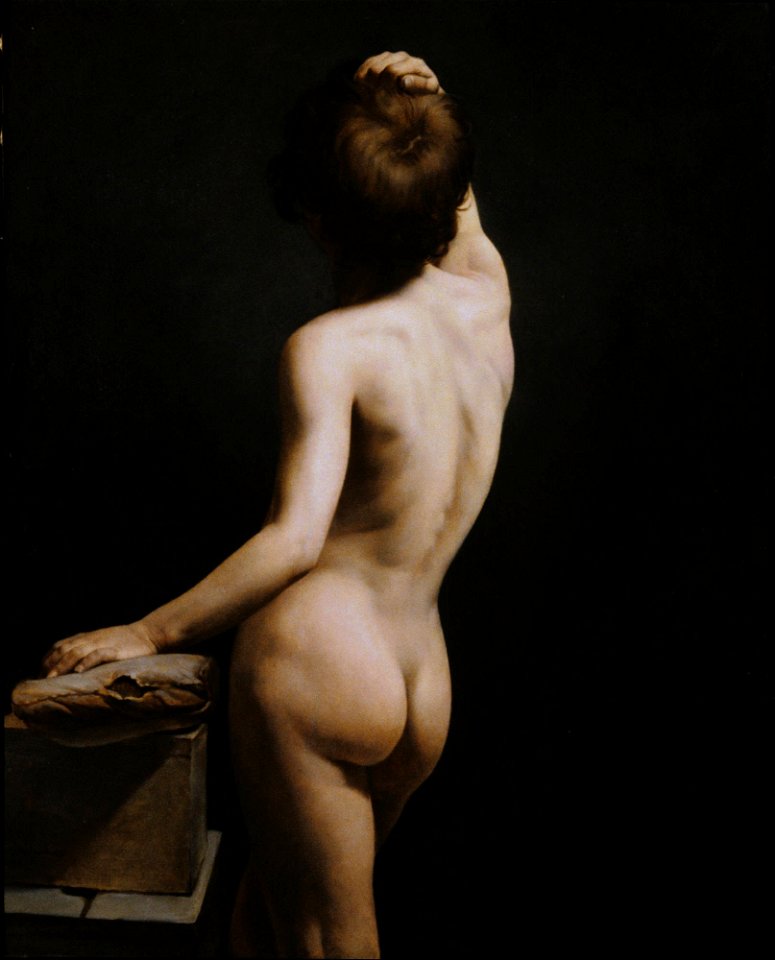 Horace Vernet - Academic Study of Adolescent Boy, Seen from Behind - y1981-5 - Princeton University Art Museum