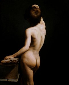 Horace Vernet - Academic Study of Adolescent Boy, Seen from Behind - y1981-5 - Princeton University Art Museum