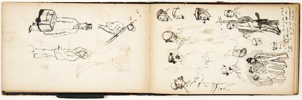 Horace Mann Livens - sketchbook of figure, character and subject studies - 25