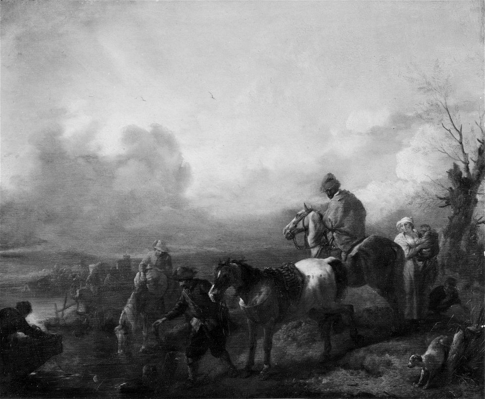 Horses Being watered (Philips Wouwerman) - Nationalmuseum - 17721