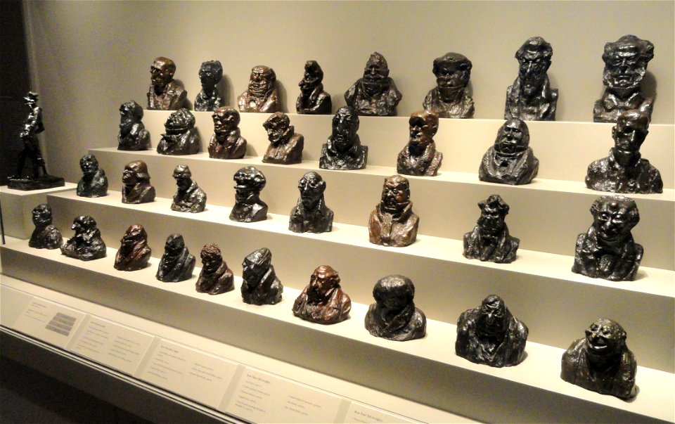Honoré Daumier, Célébrités du Juste Milieu (1832 - 1835), posthumous bronze cast, Art Institute of Chicago, Chicago