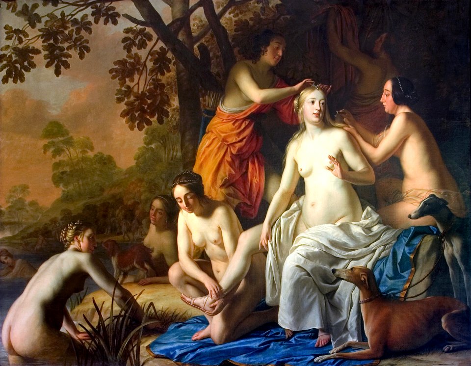 Honthorst - Dianas toilette, 1650, KMSsp379
