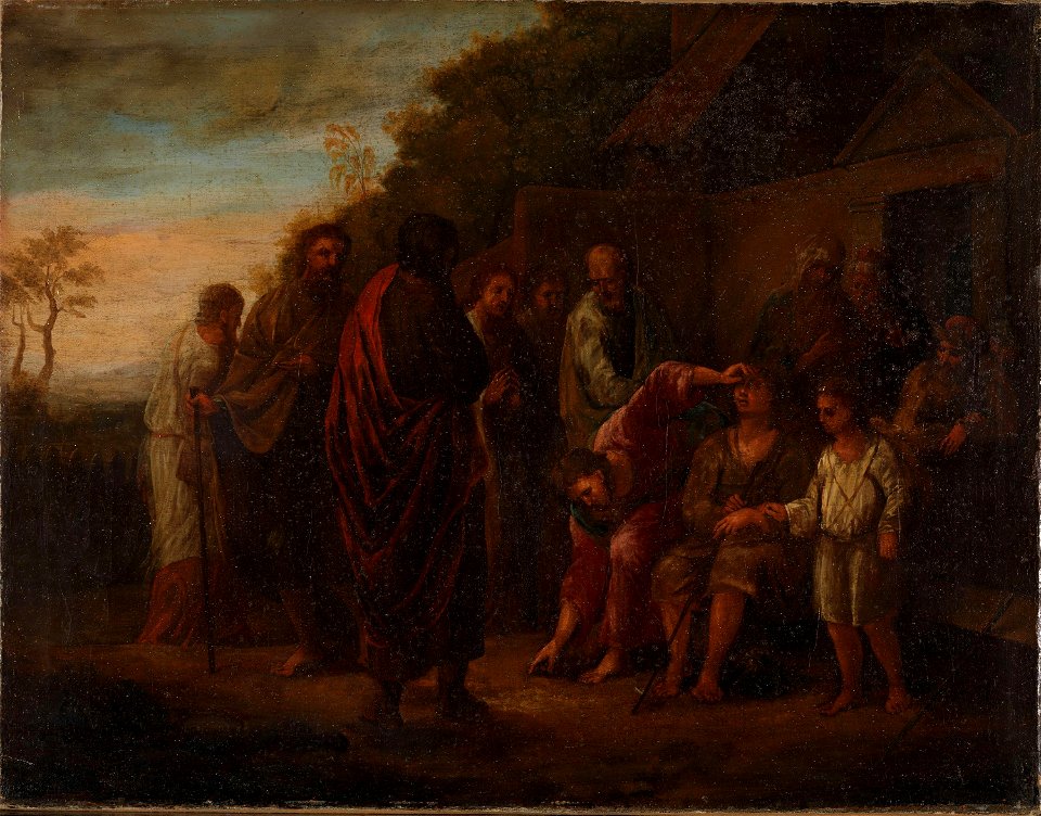 Pehr Hörberg - Christ Heals a Born Blind - NG.M.00251 - National Museum of Art, Architecture and Design