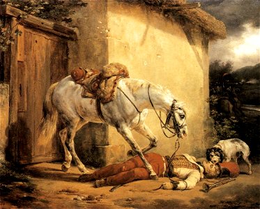 Horace Vernet - The Wounded Trumpeter - WGA24747