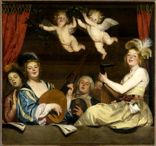 Honthorst - Le Concert, 1624, INV 1364
