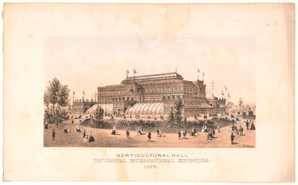 Horticultural Hall - Centennial international exhibition - 1876 - L. Aubrun. LCCN2012649948