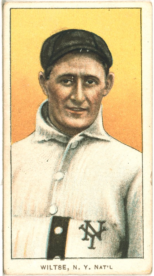 Hooks Wiltse, New York Giants, baseball card portrait LCCN2008676518