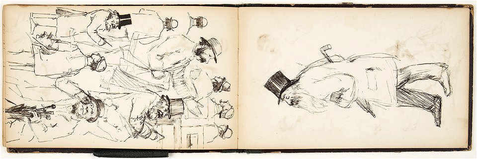 Horace Mann Livens - sketchbook of figure, character and subject studies - 06