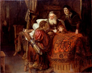 Horst, Gerrit Willemsz. - Isaac blessing Jacob - Google Art Project. Free illustration for personal and commercial use.
