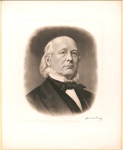Horace Greeley - engraved by A.B. Walter. LCCN2012649732
