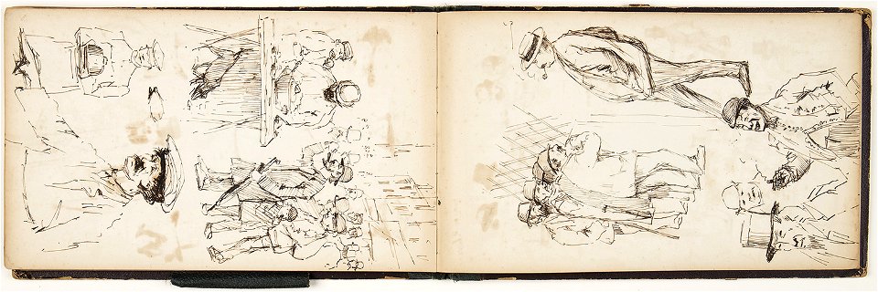 Horace Mann Livens - sketchbook of figure, character and subject studies - 02