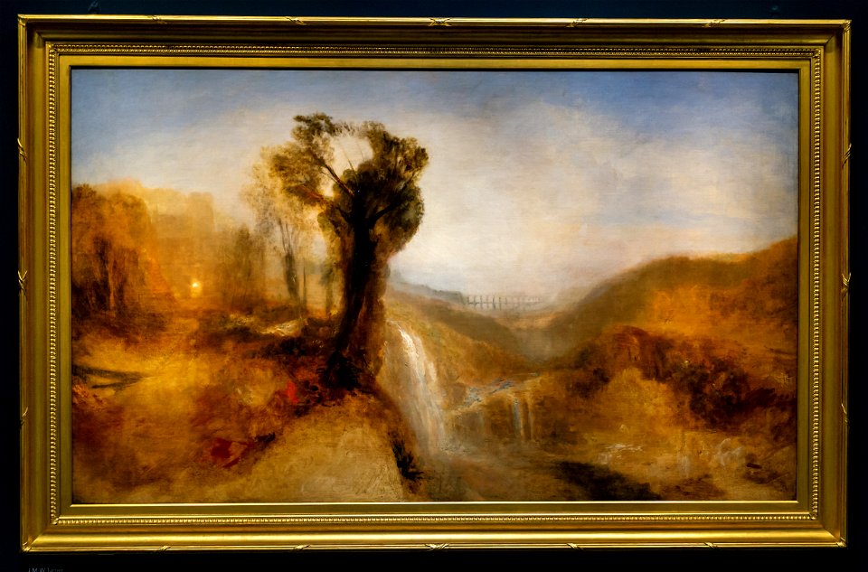 Horror und Delight-Turner-Southern Landscape with an Aqueduct and Waterfall DSC2142