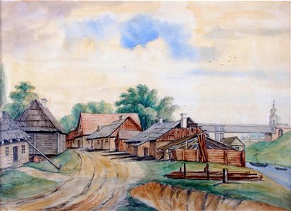 Horadnia, Zaniomanskaje pradmieście, Zbožavaja. Горадня, Занёманскае прадмесьце, Збожавая (N. Orda, 1861-69)