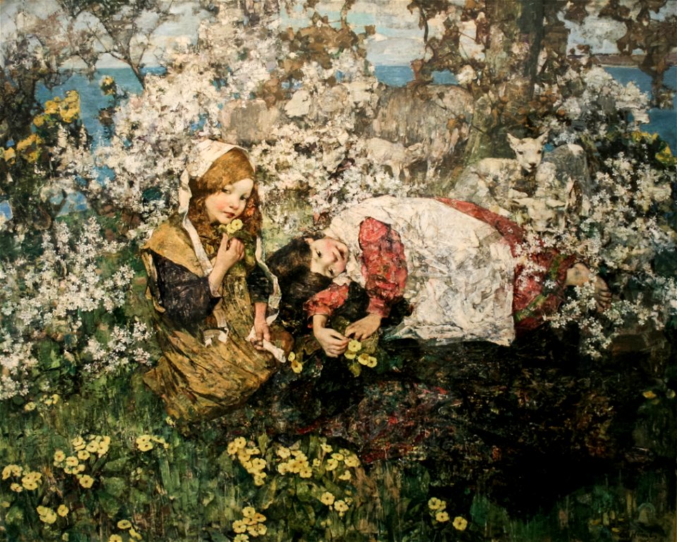 Hornel - Idyl in Spring