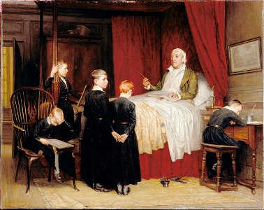 Horsley, Walter Charles - Old-time Tuition at Dulwich College - Google Art Project