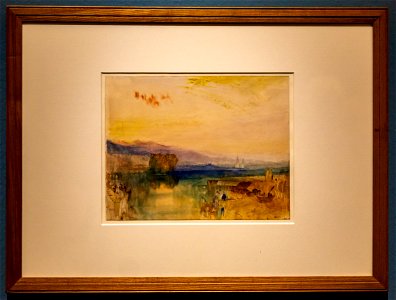 Horror und Delight-Turner-Geneva, the Jura Mountains and Isle Rousseau, Sunset DSC2125