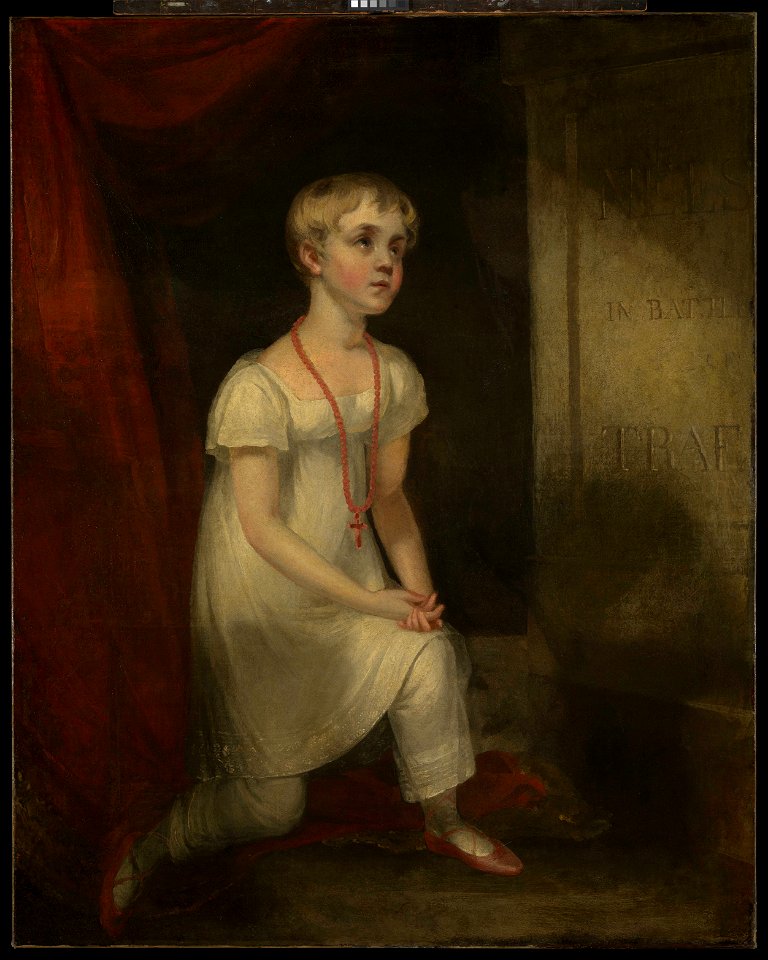 Horatia Nelson kneeling before her father's tomb RMG BHC2885
