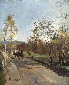 Horse and Cart on a Country Road
