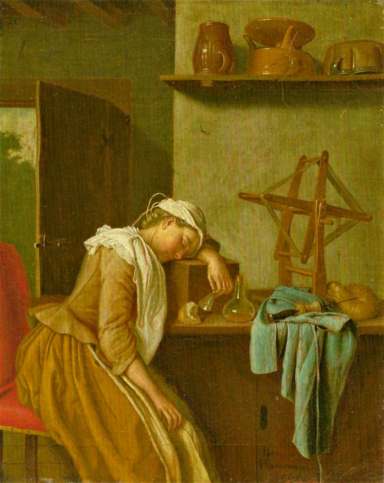 Horemans, Peter Jakob — Schlafendes Küchenmädchen — 1765