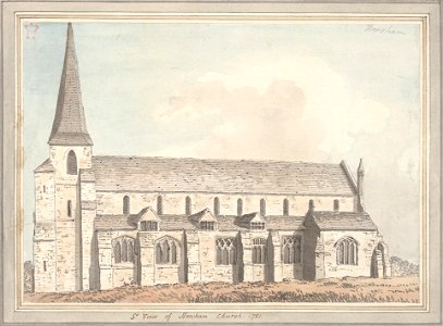 Horsham Church by Samuel Hieronymus Grimm 1781
