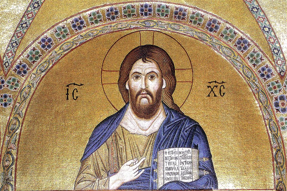 Hosios Loukas (narthex) - East wall, central (Pantocrator) 03