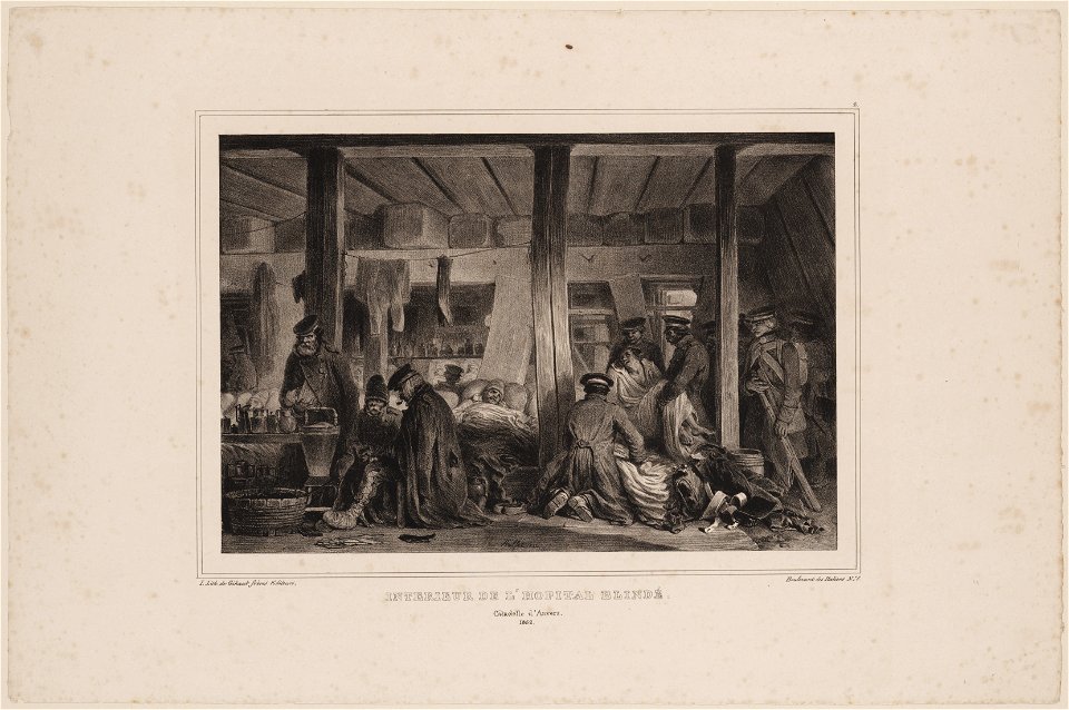 Hospitaal Blindé (interieur de l'hôpital blindé), objectnr A 15328