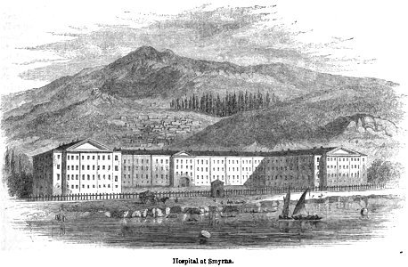 Hospital at Smyrna. George Dodd. Pictorial history of the Russian war 1854-5-6