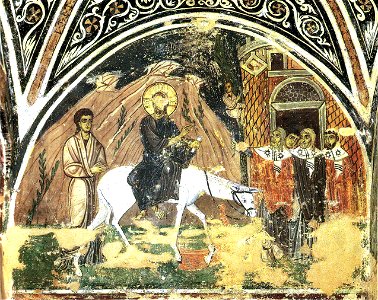 Hosios Loukas Crypt - Entry into Jerusalem 01