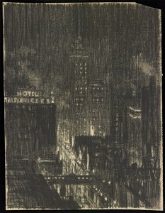 Hotel Knickerbocker, night scene LCCN2007666286