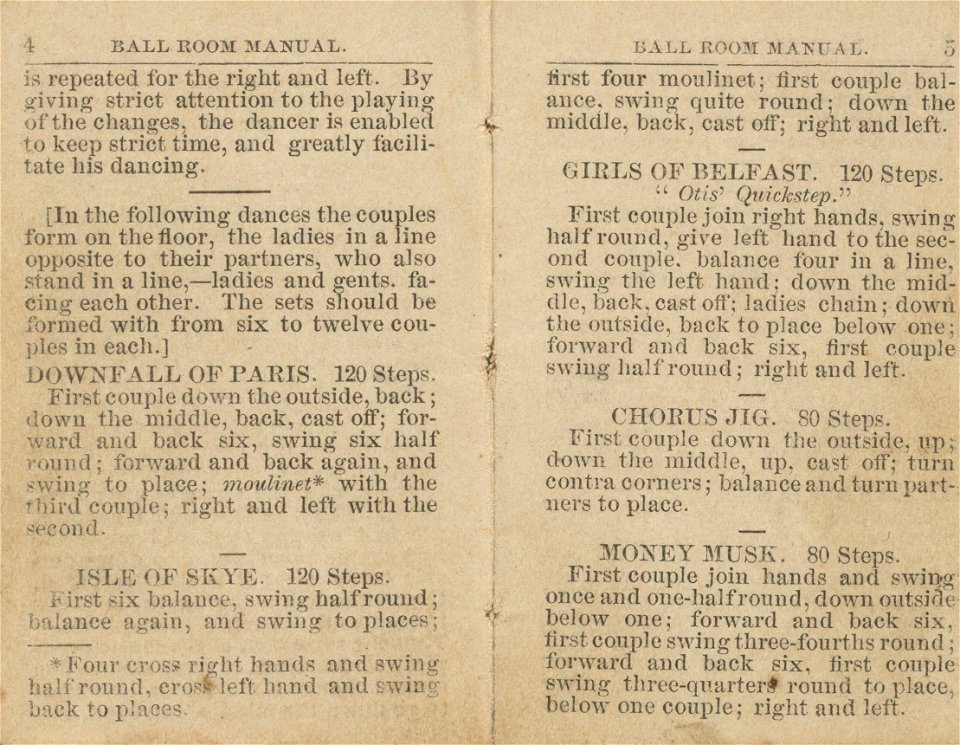 Houghton 2004TW-299 - Ball Room Manual, page 4 and 5