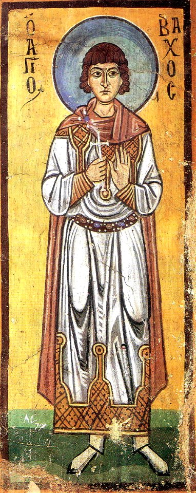 Hosios Loukas (south west chapel, north wall) - Bacchus