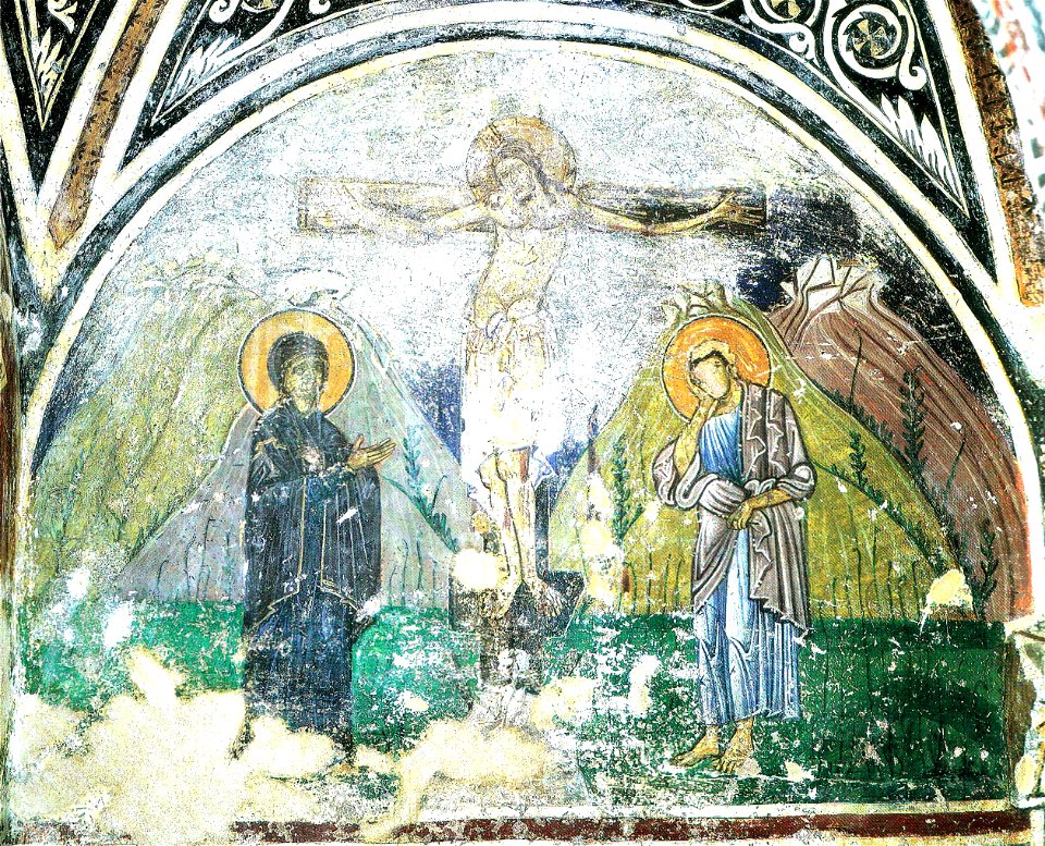 Hosios Loukas Crypt - Crucifixion 01