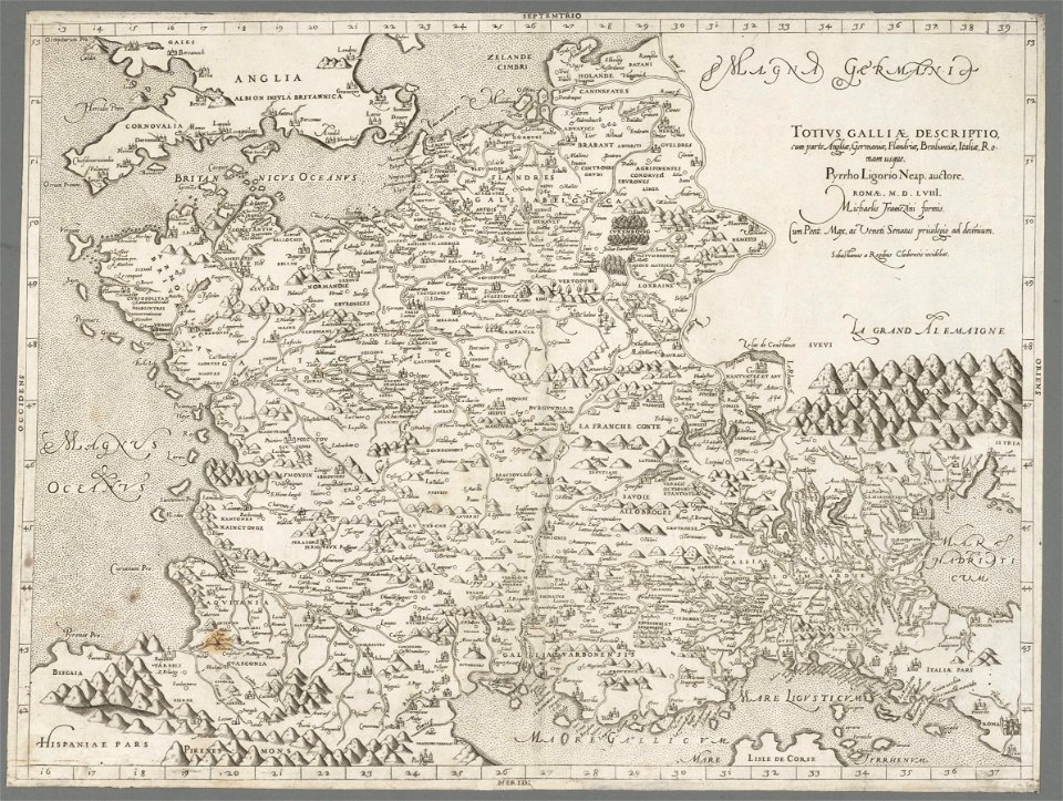 Houghton 51-2529 - Totius Galliae descriptio, 1558