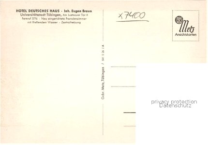 Hotel Deutsches Haus (PK 541O26 Gebr. Metz) R