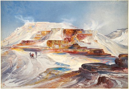 Hot Springs of Gardiner's River, Yellowstone 2 (Boston Public Library)