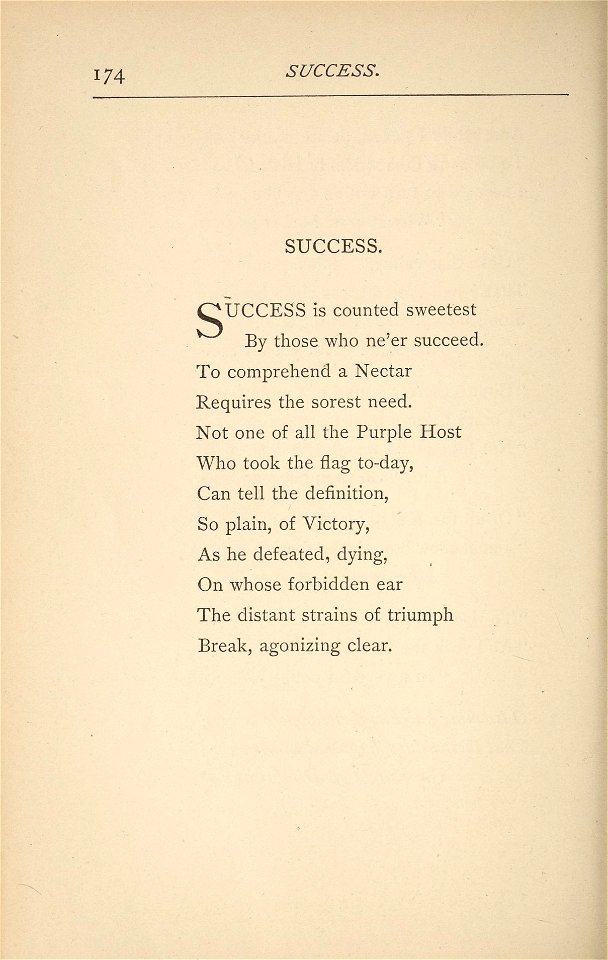 Houghton 72S-700 - Masque of Poets, success
