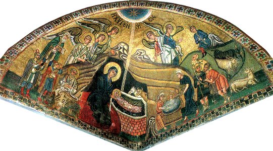 Hosios Loukas Katholikon (nave, South-East squinch) - Nativity 01