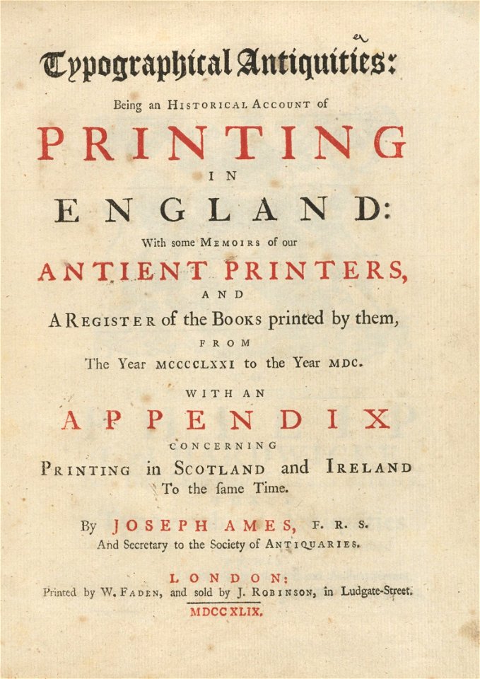 Houghton 65J-217 - Typographical antiquities, title