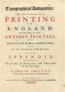 Houghton 65J-217 - Typographical antiquities, title