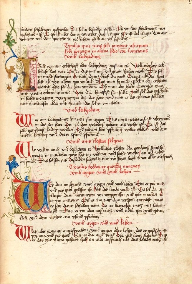 Houghton MS Ger 142 - Ludwig IV laws, f23