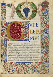 Houghton MS Richardson 28 - Epistola ad heremitas Sancti Augustini, f1