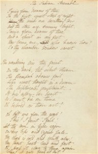 Houghton MS Eng 258.2 - Shelley, The Indian Serenade